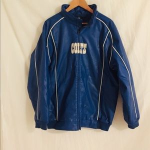 Vintage nfl Indianapolis colts leather coat